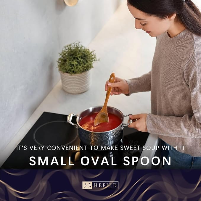 Wooden Spoons for Cooking, 11-Piece Acacia Wood Utensil Gift Set | Spoons and spatulas stir, mix, flip and serve; gift-ready box makes it ideal for housewarmings, weddings and new kitchens. - Image 3