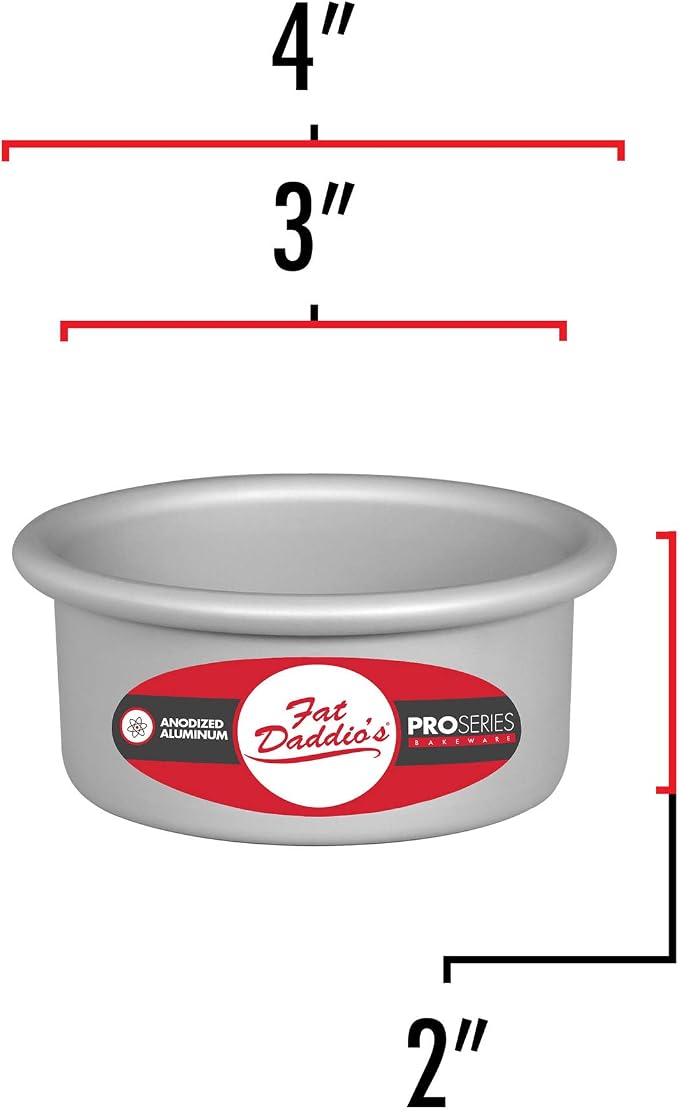 Fat Daddio's Anodized Aluminum Round Cheesecake Pan with Removable Bottom, 3 Inch by 2 Inch - Image 3