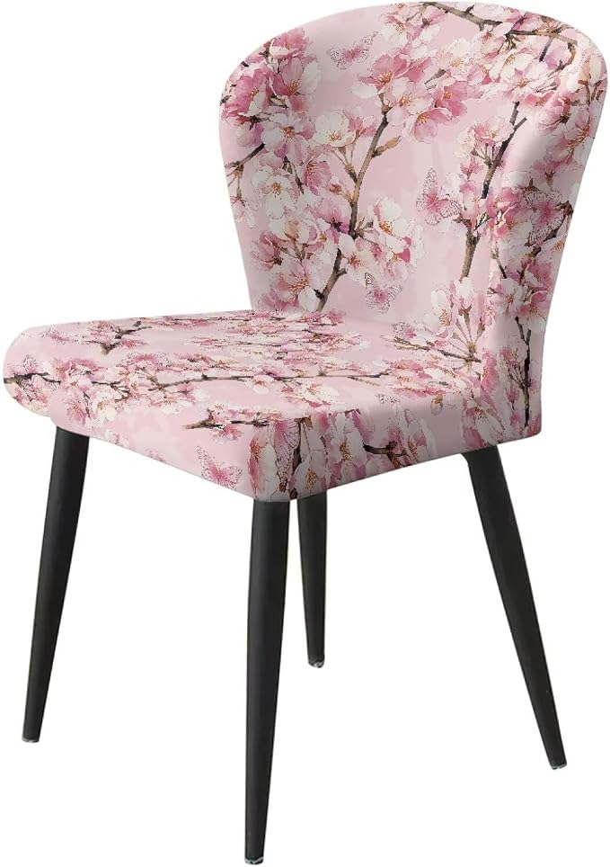 Cherry Blossom Bar Stool Seat Covers, Washable Removable Bar Stool Chair Covers Counter Height Chairs Covers Swivel Barstool Covers Daily Decor - Image 3