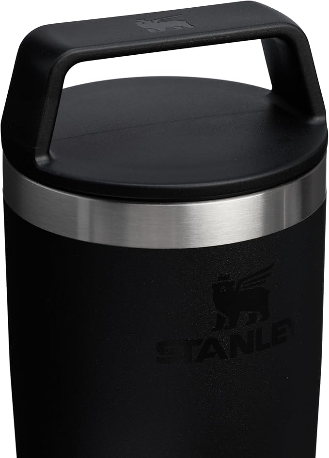 STANLEY Cafe To Go Travel Mug 16 oz | Leakproof Two-Part Drink Through Lid | Tumbler Cup for Coffee, Tea and Drinks | Insulated Stainless Steel Coffee Mug | BPA-Free | Black 2.0 - Image 5