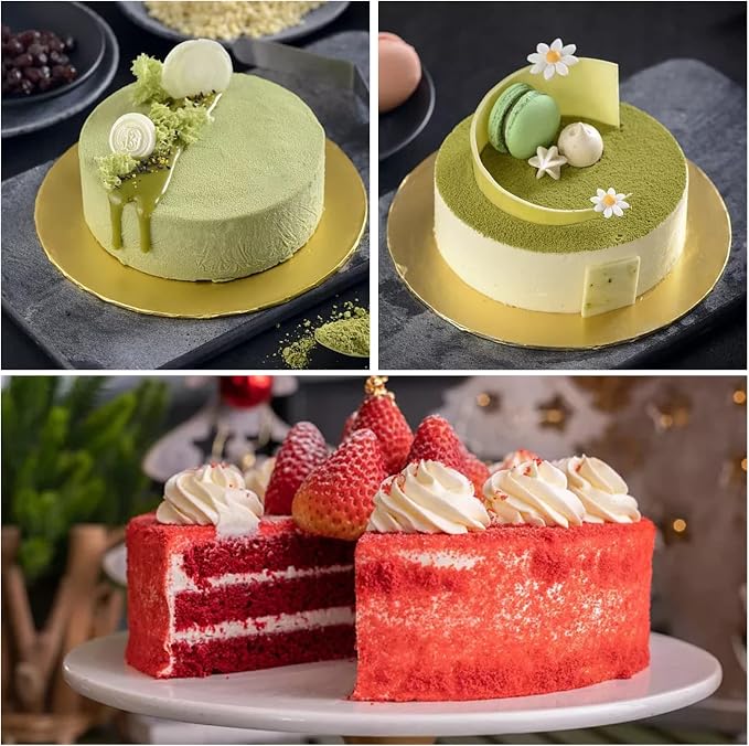 KWAGOCAR 3 Pieces Silicone Cake Pans Round Silicone Molds for Baking Quick Release Bakeware Pans Kitchen Non-Stick Reusable Cake Pan for Baking Layer Cake Cheese Chiffon Cake (4 Inch, 6 Inch, 8 Inch) - Image 7