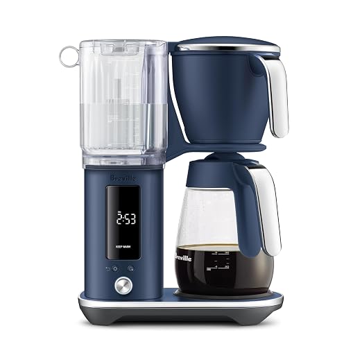 Breville BDC415DBL Luxe Brewer Glass Carafe, Damson Blue | Brew delicious hot coffee and cold brew with intuitive drip coffee machine with customizable settings | 60 fl oz capacity by Unknown