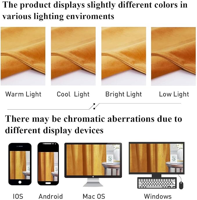 Warm Gold Autumn Tassel Velvet Valances Curtains 52x18 Inch 2 Panels | Rod Pocket Scalloped Tier Curtains, Light Dimming Privacy Protect Window Drapes for Cafe, Holiday Fall Decor - Image 6