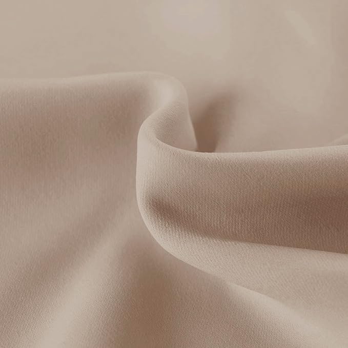Hiasan Valance Curtains for Kitchen Blackout Thermal Insulated Solid Window Curtain Valance, Camel, 52 x 18 Inches, 1 Panel - Image 4