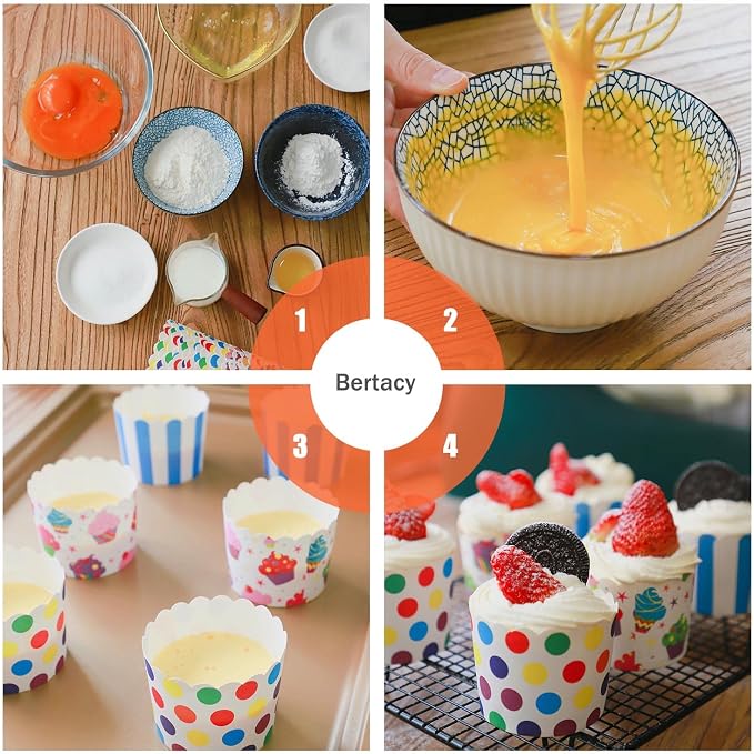 Quality Cupcake Baking Cups Disposable Cake Baking Cup Cupcake Muffin Fit Home Party(100pcs) - Image 4