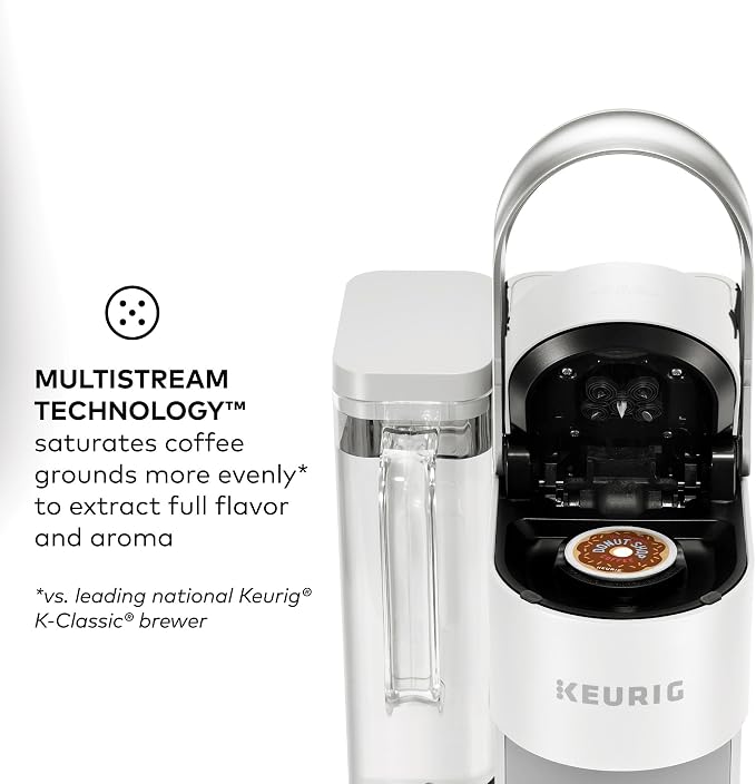 Keurig K-Supreme SMART Single Serve Coffee Maker With WiFi Compatibility, 4 Brew Sizes, And 66oz Removable Reservoir, Compatible with Alexa, White - Image 7