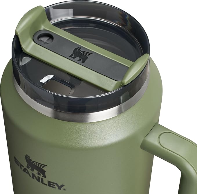 STANLEY Quencher H2.0 Flow State Tumbler, 64 oz, Dried Pine | Handle and Straw | 3-Position Lid | Large Capacity for Travel & Sports| Insulated Stainless Steel Cup | BPA-Free - Image 2