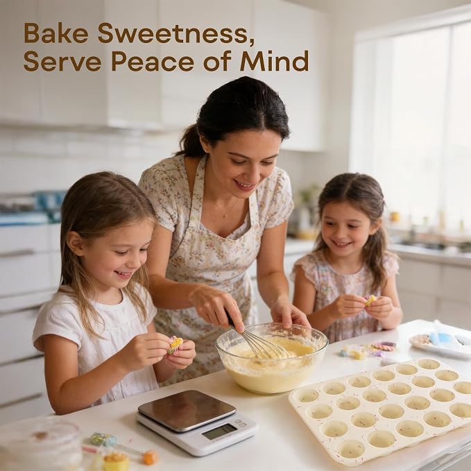 Silicone Mini Muffin Pan, 24 Cup Nonstick Mini Cupcake Pan 2Pcs | Food-Grade Silicone Muffin Tin, Oven Dishwasher Freezer Safe Silicone Molds for Home Baking DIY, Mini Cupcakes, Egg Bites - Image 7