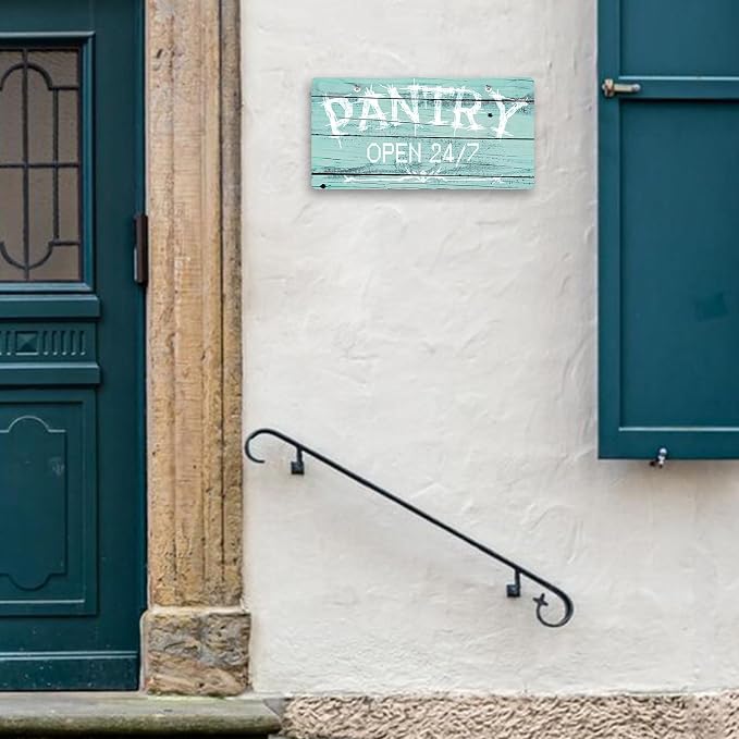 Pantry Sign Pantry Wall Decor Plastic Hanging Signs Pantry Door Sign for Kitchen Pantry Decor Door Decor for Pantry Room Farmhouse Themed Pantry Signs Pantry Decoration Housewarming Gift - Image 4