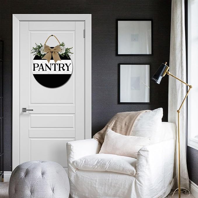 Pantry Sign Pantry Wall Decor Farmhouse Pantry Wooden Hanging Decor Wall Art Decor for Home Pantry Room Holiday Decoration 12inch - Image 5
