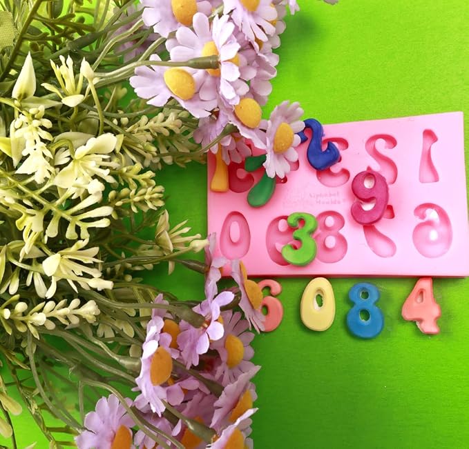Letters Molds and Numbers Molds, Silicone Fondant Mold Chocolate Molds, 0-9 Number and 26 Letters Silicone Molds for Baking Desserts and Cake Decoration (3 pack) - Image 6