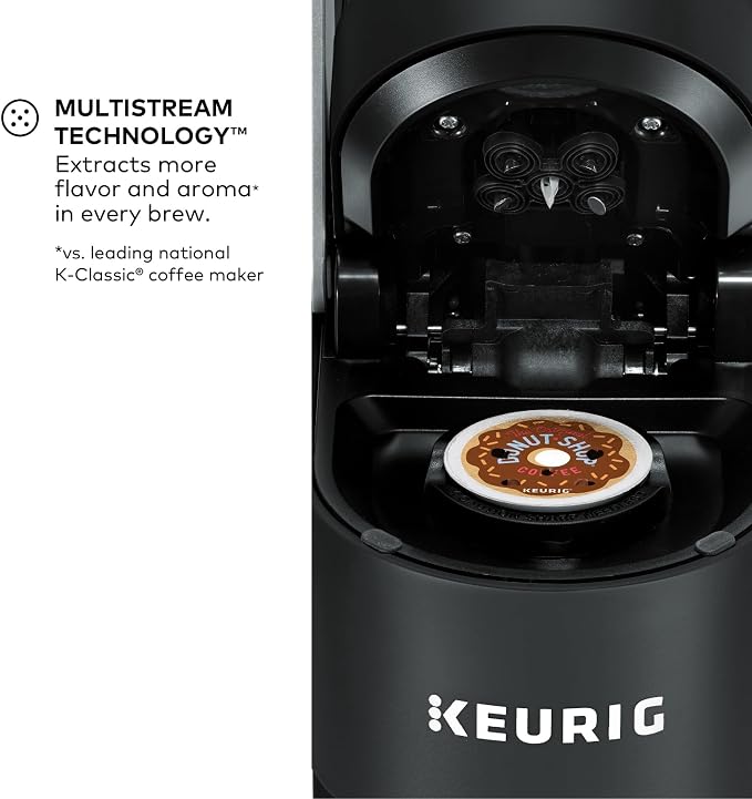 Keurig K-Supreme Single Serve K-Cup Pod Coffee Maker, MultiStream Technology, 4 Brew Sizes, 66oz Dual-Position Removable Reservoir, Black | MultiStream Technology, 4 Brew Sizes, Dual-Position Removable Reservoir - Image 3