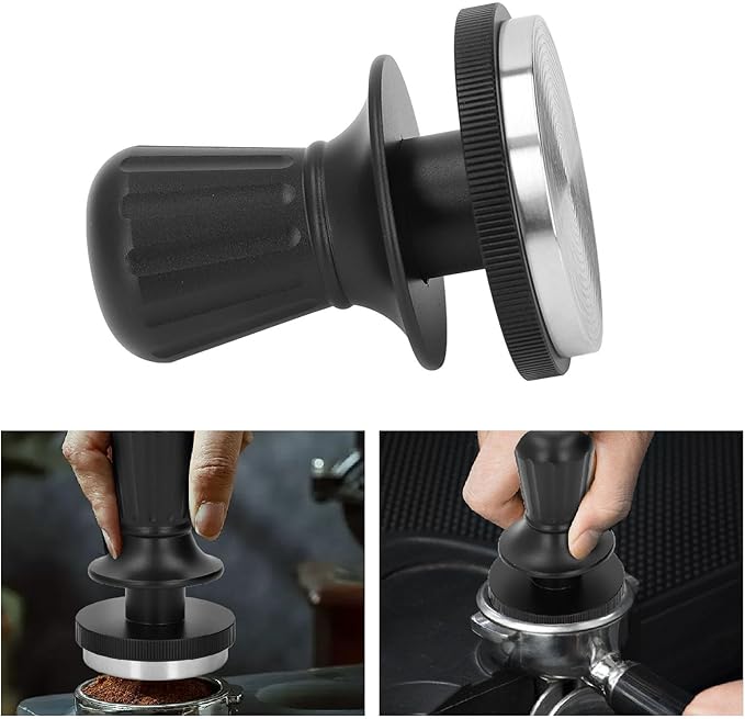 Coffee Tamper,Espresso Coffee Kitchen Tool,Expresso machine accessories,Aluminum Alloy Professional Constant Pressure Coffee Tamping Tool for Home Cafe