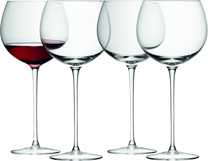 LSA International Wine Balloon Glass (4 Pack), 19.3 fl. oz., Clear by LSA+International