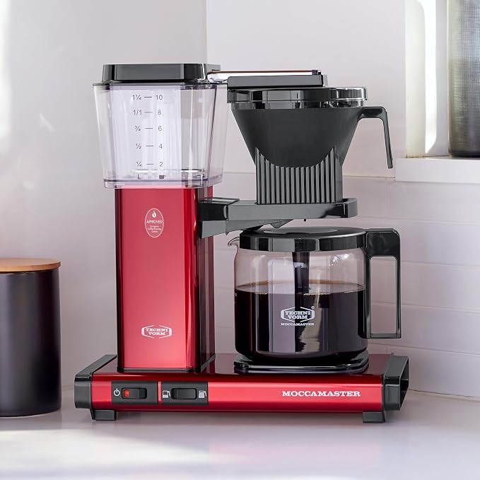 Moccamaster 53944 KBGV Select 10-Cup Coffee Maker, Candy Apple Red, 40 ounce, 1.25l - Image 2