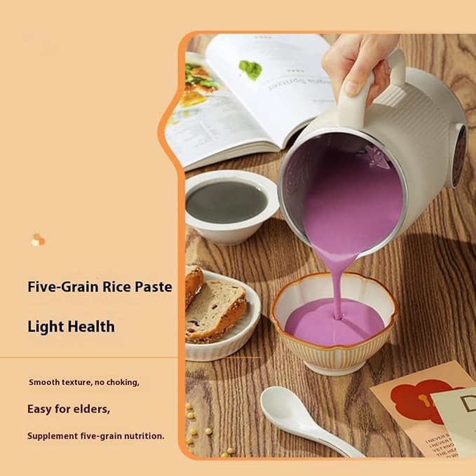 Nutripour - The 8-in-1 Multifunction Nut Milk Maker, Multifunctional Soymilk Maker, Milk Frother, Large-Capacity Touch-Screen Soymilk Maker, Suitable for Nut Milk, Oat Milk, Soy Milk (1 PC)