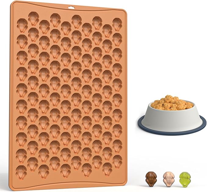 Fall Silicone Molds 100-Cavities 3D Turkey Chocolate Mold Thanksgiving Theme Chocolate Candy Moulds Homemade Cute Chocolate Mold for Autumn Party Harvest Theme Candy Pudding Jelly Making