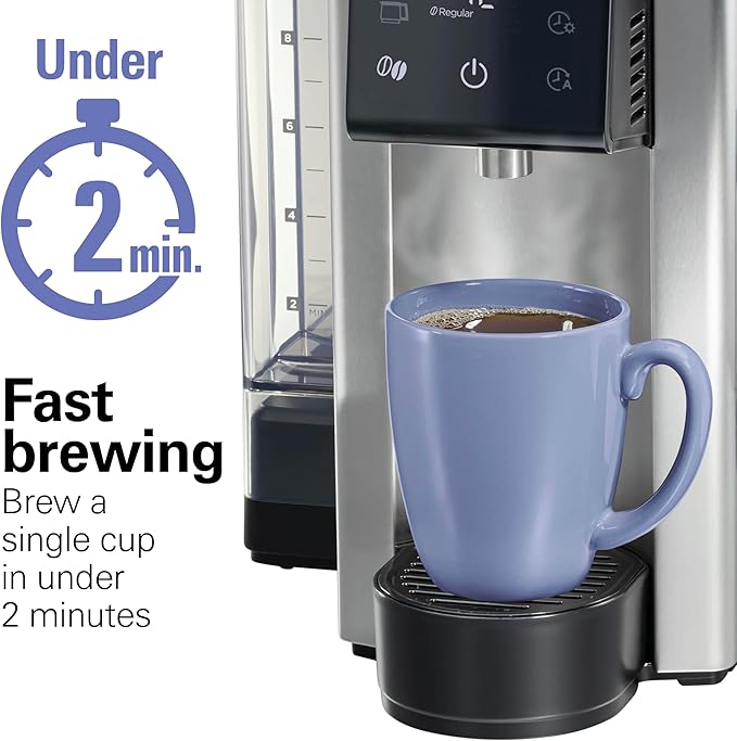 Hamilton Beach Flexbrew Advanced 5-in-1 Drip & Single Serve Coffee Maker | Single Serve Hot & Iced Coffee Maker | 12 Cup Thermal Programmable Drip Coffee Maker | Removable 60 oz. Reservoir | Black - Image 7