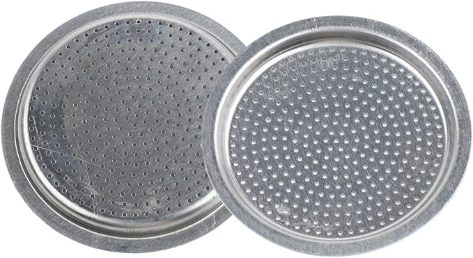 Moka Pot Replacement Parts Set with 2 Stainless Steel Filters and 4 Silicone Gasket Seals for 3 6 9 Cup Espresso Maker Coffee Accessories(3Cup) - Image 2