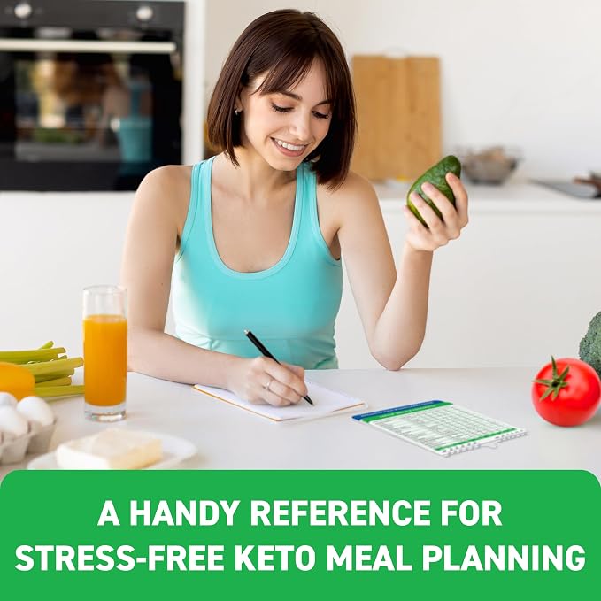 Keto Cheat Sheets Magnets Booklet - Keto Cookbook Meal Plan - Keto Diet Book for Beginners Over 60 - Keto Food Book Magnetic Chart - Weight Loss Low Carb Ketogenic Diet - Keto Food List Charts - Image 6