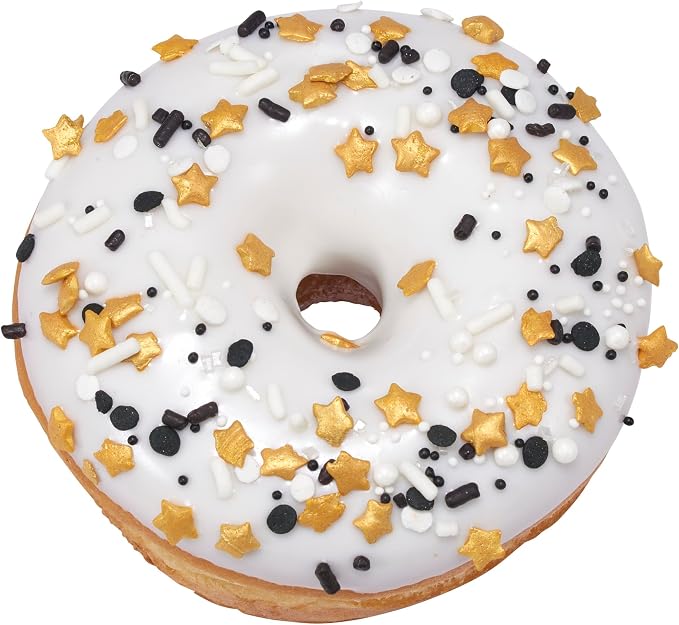 DecoPac Graduation Fusion Mix Candy Sprinkles, 26oz, Fancy Sprinkles in Handheld Container, Edible Black And White Sprinkles For Celebration Cakes, Cupcakes, Cookies and Donuts - Image 10