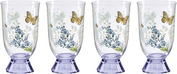 Lenox 897831 Butterfly Meadow Herbs Tall Tumblers, Set Of 4 by Lenox