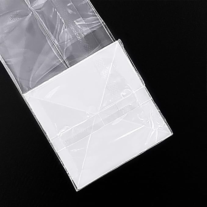 Morepack Gusseted Flat Bottom Cellophane Bags 2x2x8 In 50Pcs | Biscotti Bags with Paper Insert (Mini Size) - Image 3