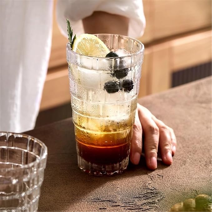 Glass Tumblers Glass Cups for Everyday Home, Bar Use Kitchen Glassware(Small) - Image 6