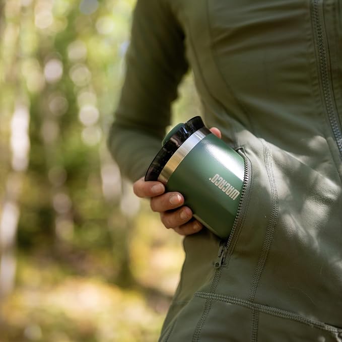 WACACO Octaroma Classico Vacuum Insulated Coffee Mug, Double-wall Stainless Steel Travel Tumbler With Drinking Lid, 6 fl oz (180ml), Pomona Green - Image 3