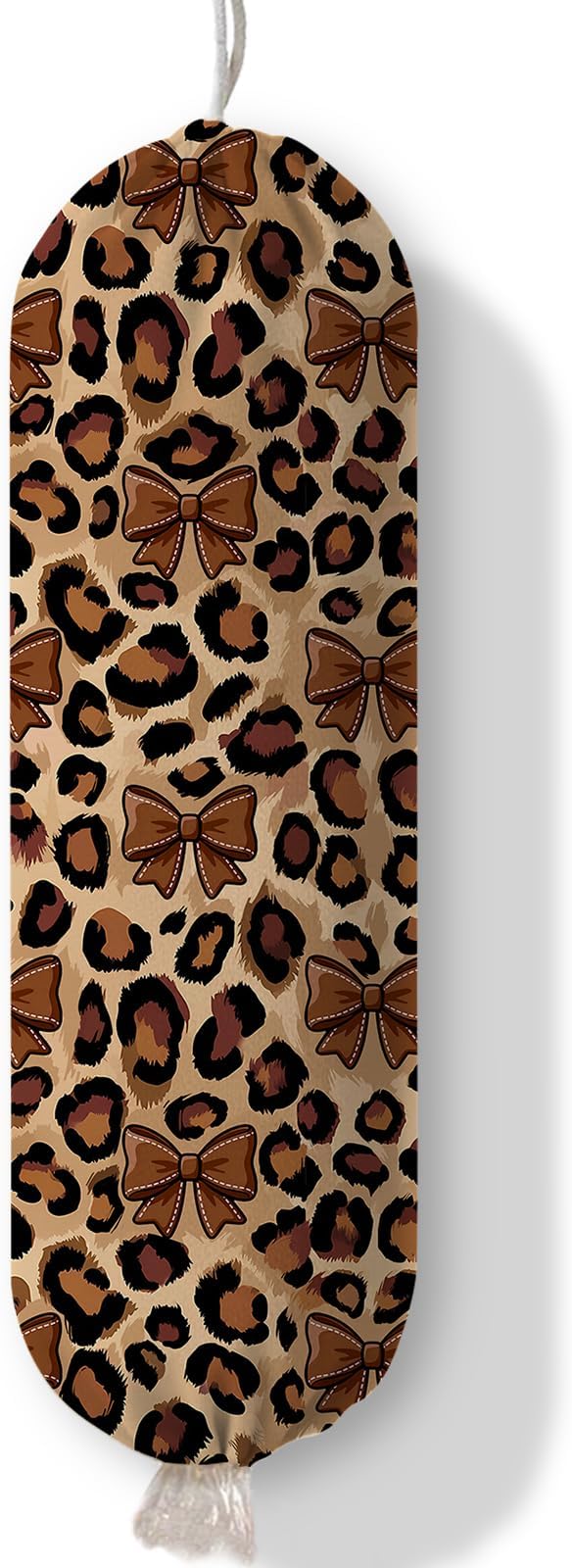Leopard Print Plastic Bag Holder Dispenser, Plastic Grocery Bag Organizer & Wall Mount Paper Trash Bags Saver Storage for Kitchen Home Pantry Decor, Kitchen Decor Shopping Bags Storage Dispenser by Ialtsidws