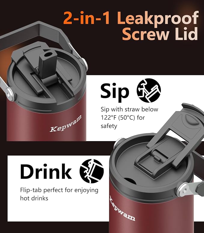 Kepwam Heated Coffee Mug Rechargeable T3, 20oz Self-Heating Travel Mug for Coffee with 1℉ Precise Temperature Control & App, Portable Cup Warmer for Outdoor & Car (Fits Cup Holders) - Image 9
