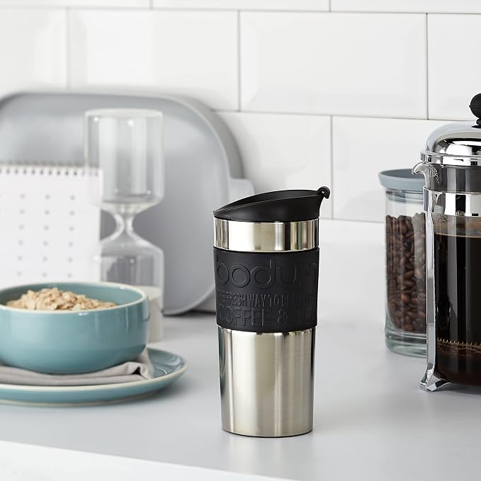 Bodum 11068-01 Vacuum Travel Mug, 0.35 L - Small, Black 1 Count (Pack of 1) - Image 9