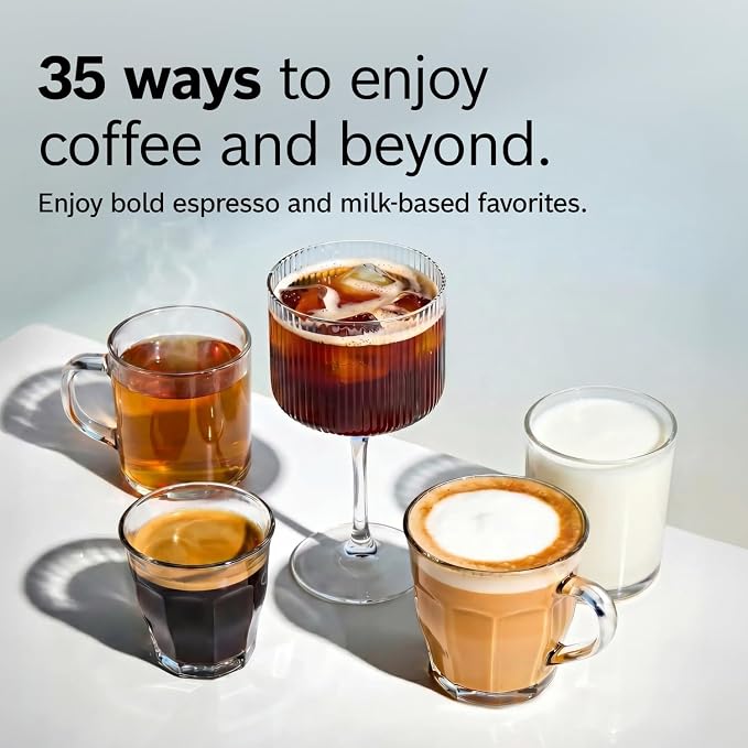 Bosch 800 Series Fully Automatic Coffee, Espresso Machine - Black | Double Cup, Touchscreen, Large Bean Capacity, 35 Drinks, Cold Brew, Save up to 10 Profiles, Integrated Grinder, Milk Frother - Image 4