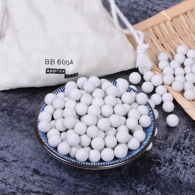 Heat Resistant Ceramic Steam Stone for Baking with Cloth Carry Bag White Pastry Stone for Tart and Bread Baking for Personal Use - Image 2