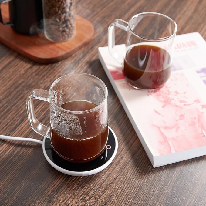 Glass Coffee Mugs, 16 oz Glass Coffee Cups Set of 6, Clear Borosilicate Glass Mugs with Handles for Cappuccino, Tea, Latte, Hot/Cold Beverages, Wine, Americano - Image 5