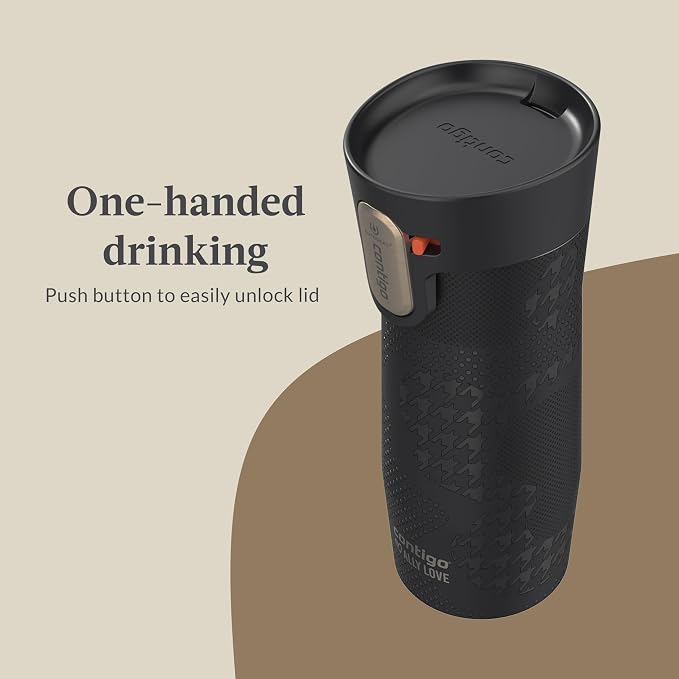 Contigo x Ally Love Stainless Steel Vacuum-Insulated Travel Mug with Autoseal and Easy Clean Lid, Spill-proof, Keeps Drinks cold 24 hrs & hot for 11 hrs, BPA Free, 16oz., West Loop 3.0, Licorice - Image 6