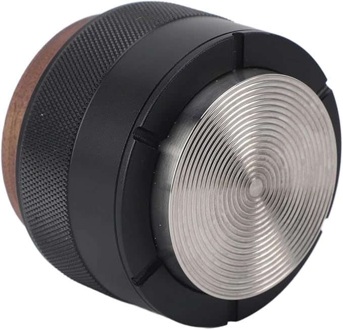 Coffee Distributor and Tamper, Dual Head Coffee Leveler Fits for Portafilter, Espresso Hand Tamper, Professional Adjustable Depth Espresso Hand Tamper(58mmblack)