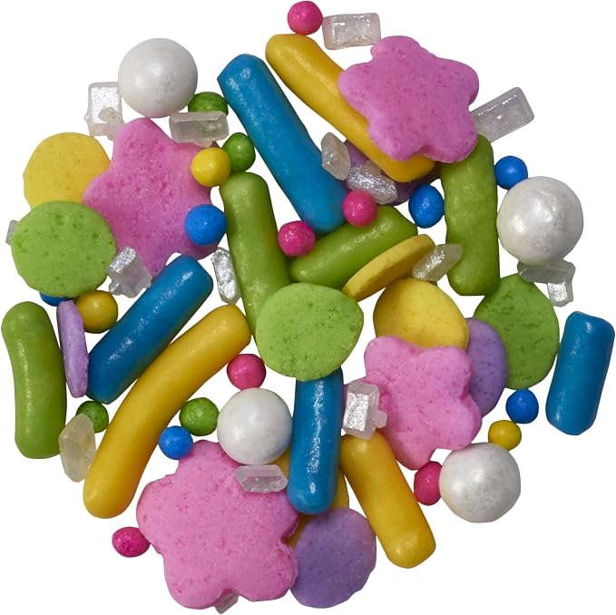 DecoPac Spring Fusion Mix Sprinkles, 26oz, Shaped Candy Sprinkles in Handheld Container, Edible Decorations For Celebration Cakes, Cupcakes, Cookies and Donuts - Image 3