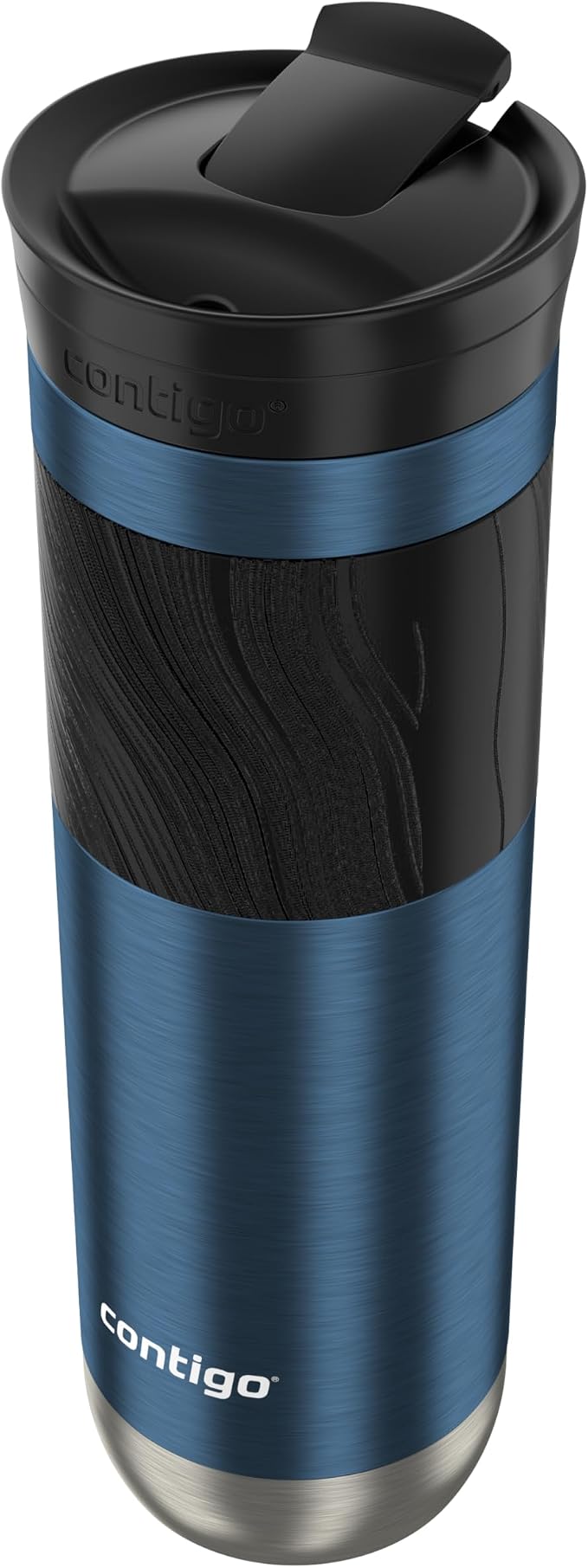 Contigo Byron 2.0 Stainless Steel Travel mug with Snapseal Lid and Grip, 24oz, Blueberry, BPA Free and Leak Proof - Image 4