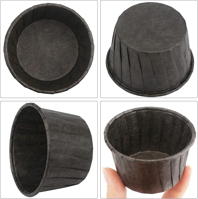 EUSOAR Baking Cups, 50pcs 3.5oz Cupcake Liners, Christmas Muffin Cupcake Liners, Cupcake Wrappers, Cupcake paper, Paper Cupcake Liners Holder, Disposable Ramekins, Muffin Pan Baking Cups - Image 5