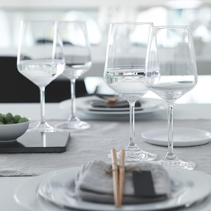 Spiegelau Style Crystal White Wine Glasses Gift Set, Elegant Stemmed Wine Glasses, Stylish Glassware for Dinner Party, Home Bar, Wedding Gifts, Birthday Gifts, Hosting Essentials, 15.5 oz, Set of 4 - Image 9