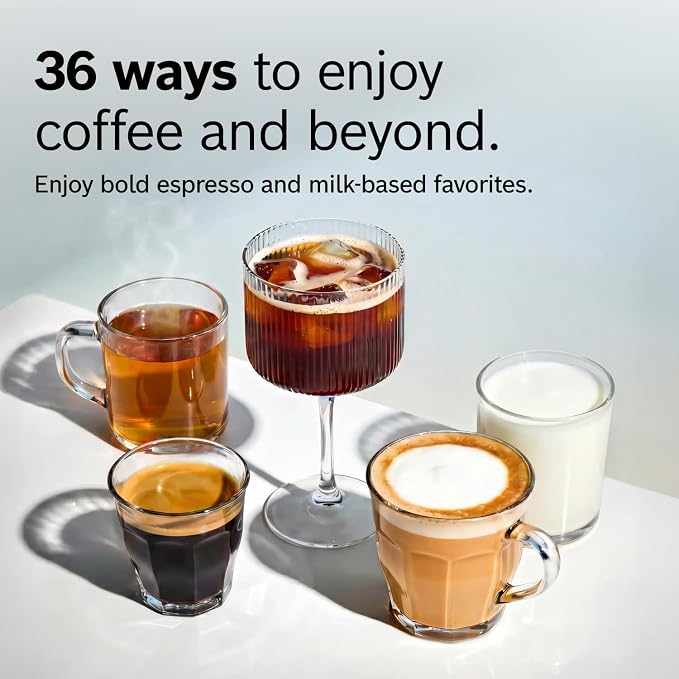 Bosch 800 Series Fully Automatic Coffee, Espresso Machine- Stainless Steel | Double Cup, Touchscreen, Large Bean Capacity, 36 Drinks, Cold Brew, Save up to 30 Profiles - Integrated Milk Container - Image 4