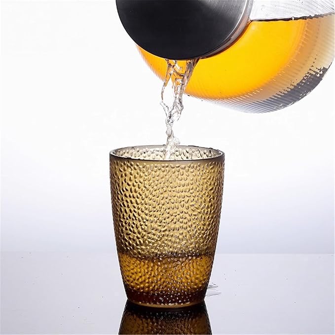 drinking glassware Stackable Heat-resistant Water Cup for Juice Beer(Clear,Large) - Image 6