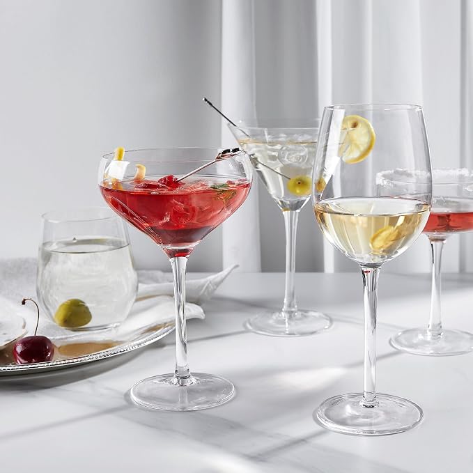 Royalrose Premium Delight 10.8 oz Martini Glasses Set of 4 (Coupe Glasses) | Cocktail Glasses for Wine, Mixed Drinks, Sparkling Water, Elegant Drinkware for Entertaining or Daily Use - Image 6