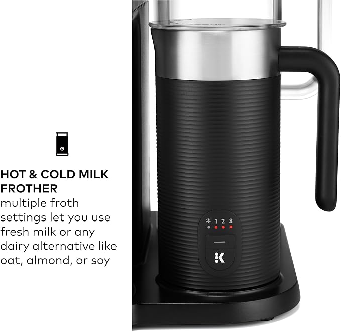Keurig K-Café SMART Single Serve Coffee Maker with WiFi Compatibility, Latte and Cappuccino Machine with Built-In Frother, 6 Brew Sizes, Black | WiFi Compatibility, Latte, Cappuccino Machine with Built-In Frother, 6 Brew Sizes - Image 9