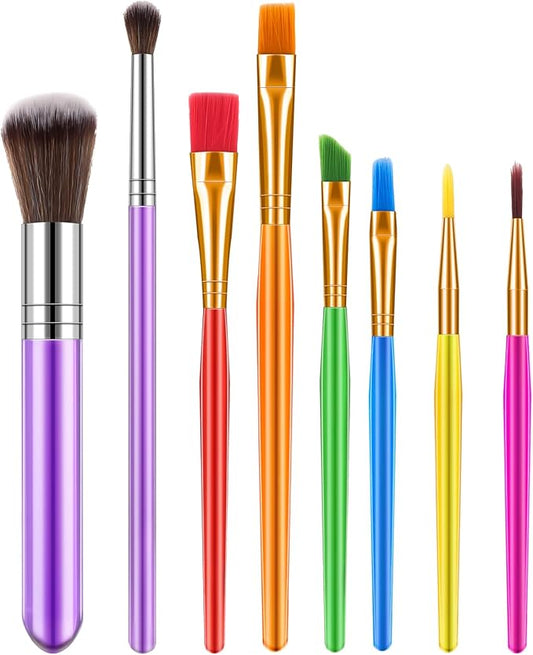 8 Pieces Cake Decorating Brushes Tools Set Cake Baking Brush Food Paint Brush Fondant Gum Paste Sugar Cookie Decorating Tools Kit for DIY Cake Sugar Cookie Fondant