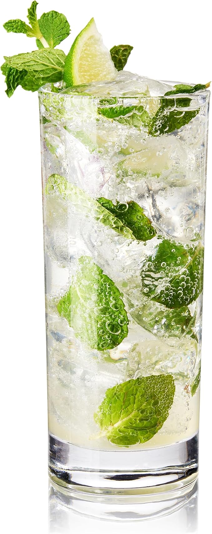True Highball Glasses, Tall Glass Tumbler for Cocktails, Mojito Iced Tea Juices, Soda Water Drinking Cups, Kitchen Glassware, Home Bar, 11 oz Set of 4 - Image 7