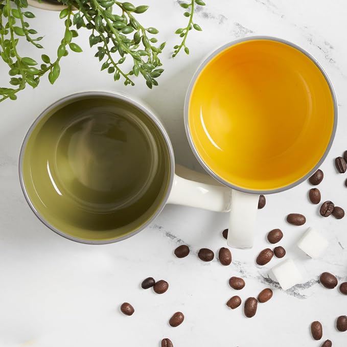 Christian Art Gifts Large Ceramic Coffee & Tea Mug for Women: Kind Words are Like Honey Inspirational Bible Verse, Cute Microwave/Dishwasher Safe Bumble Bee Cup, Yellow/White, 15 oz. (Pack of 2) - Image 4