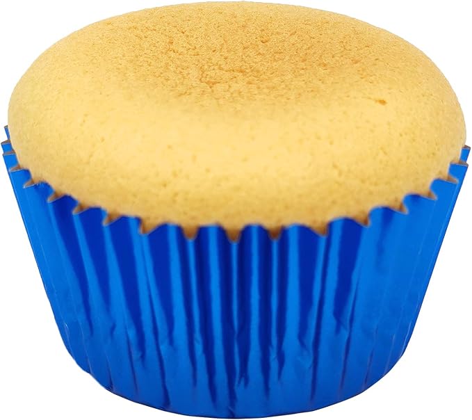 Standard Blue Foil Cupcake Liners Muffin Baking Cups for Party and More, 100-Count - Image 6