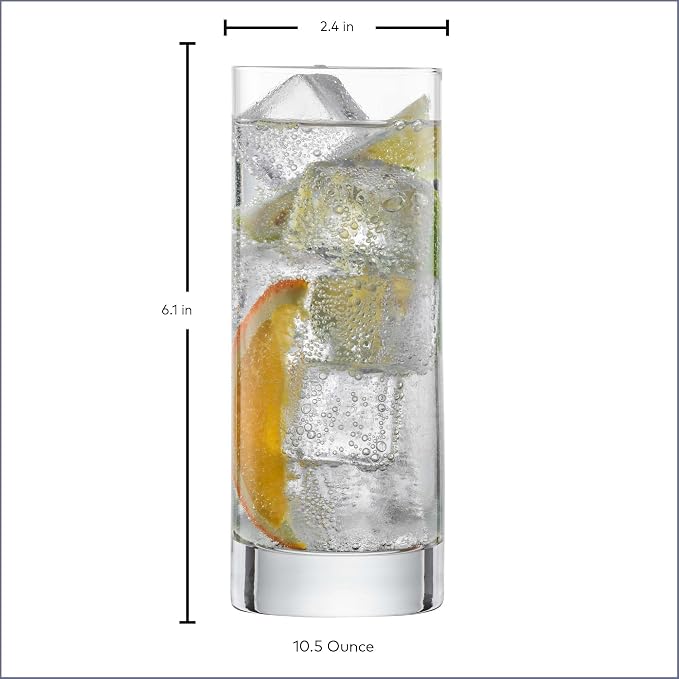 ZWIESEL GLAS Paris Long Drink Glass 11 Ounce (Set of 6), Drinking Glasses for Long Drinks, Dishwasher-Safe Tritan Crystal Glasses, Made in Germany - Image 6